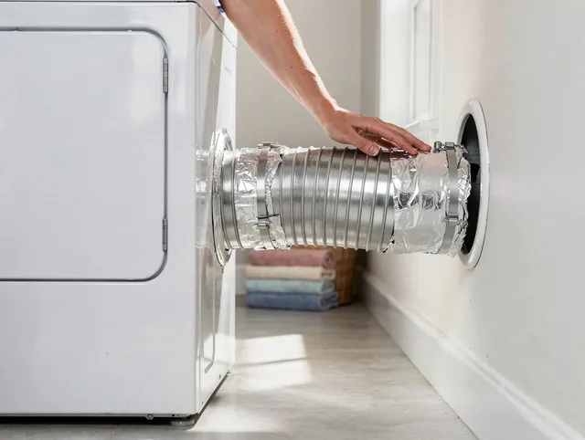 Professional dryer vent hose installation by Waterbury Dryer Vent Cleaning in Waterbury