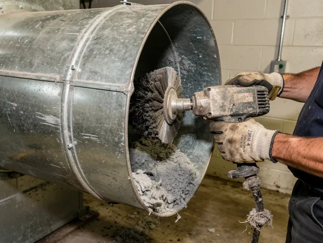 Industrial-grade dryer vent cleaning by Waterbury Dryer Vent Cleaning in Waterbury