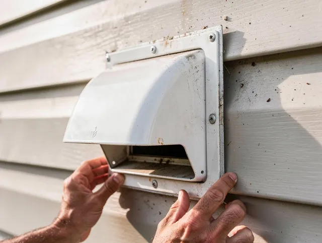 Waterbury Dryer Vent Cleaning technician delivering thorough residential dryer vent cleaning service in Waterbury